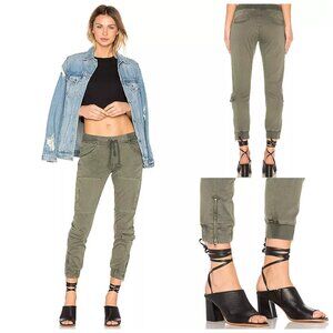 HUDSON Sage Green Zip Ankle & Pocket Runaway Flight Pant Jeans